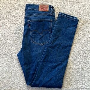 Levis super high rise skinny jeans